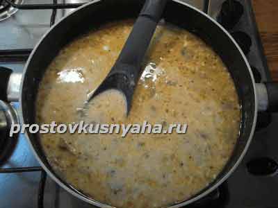 Рецепт крем-супа из шампиньонов