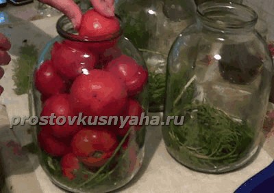 Рецепт сладких помидор