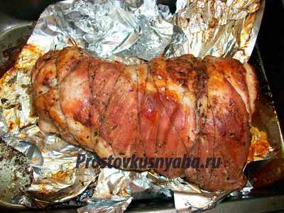 Рецепт мясного рулета из свинины